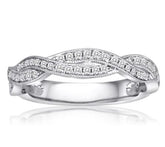 14 Karat White Gold Wedding Band